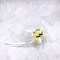 Designer’s Shop OB-7005 Organza sheer Ivory bags with Rose Drawstring bags 5” x 7” packed of 10 bags.